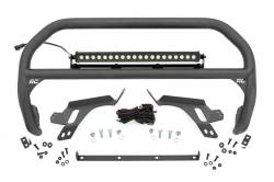 Rough Country Suspension Systems - Rough Country Front Bumper Nudge Bar w/LEDs Black 21-24 Bronco Sport 51155 - Image 1