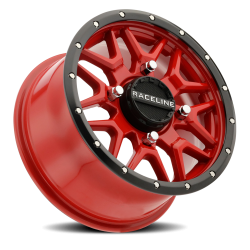 Raceline Wheels - Raceline Wheels A94R-47037+10 A94R Krank UTV Wheel 14x7 4x137 10mm Red - Image 2