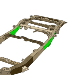 Rust Buster Frameworks - Rust Buster RB8436R Mid Frame Section RIGHT for 01-07 Toyota Sequoia - Image 9