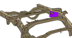 Rust Buster Frameworks - Rust Buster RB7731L Over-Axle Frame Section LEFT for 09-18 RAM 1500 QC 6.5' Bed - Image 8