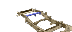 Rust Buster Frameworks - Rust Buster RB7836 11-19 Chevy/GMC 2500HD CC 6.5' Forward Spare Tire Crossmember - Image 7