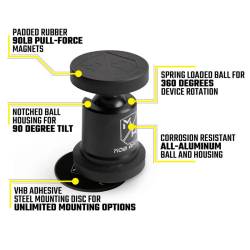 Mob Armor - Mob Armor MOBN-MX-BCHR-MS MobNetic Maxx MS MagSafe Magnetic Phone Mount Black - Image 5
