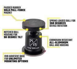 Mob Armor - Mob Armor MOBN-STX-BLK MobNetic Stixx Semi-Permanent Magnetic Phone Mount Black - Image 4
