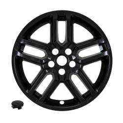 Coast To Coast - Coast To Coast IMP521BLK 18" 5 U Spokes Snap-On Hub Caps - Image 1