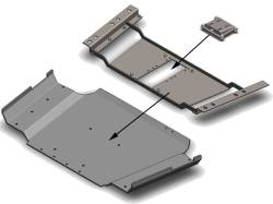 Clayton Off Road - Clayton COR-4105100 Transfer Case Skid Plate for 97-06 Jeep Wrangler TJ/LJ - Image 3