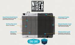 Cold Case Radiators - Cold Case Radiators CHC11AB Alum Radiator Black for 67-69 Camaro/Nova/Firebird - Image 2