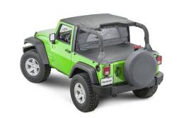 MasterTop - MasterTop 14400335 Zip Down WindStopper Black Diamond for 07-18 Wrangler JK 2DR - Image 4