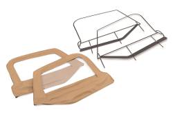 MasterTop - MasterTop 16029217 Fabric Upper Door Skins & Frame Spice for 97-06 Wrangler TJ - Image 2