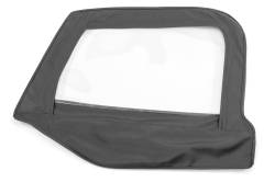 MasterTop - MasterTop 16019224 Fabric Upper Door Skins Black for 97-06 Jeep Wrangler TJ - Image 3