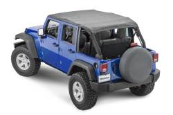 MasterTop - MasterTop 14300435 Black Diamond Bimini Top Plus for 07-18 Jeep Wrangler JK 4DR - Image 1
