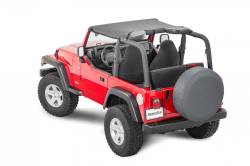 MasterTop - MasterTop 14104235 Black Diamond Bimini Top for 97-06 Jeep Wrangler TJ/LJ - Image 1