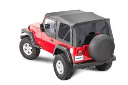 MasterTop - MasterTop 15111235 Top w/Doorskins Tinted Glass Black Dia for 97-06 Wrangler TJ - Image 1