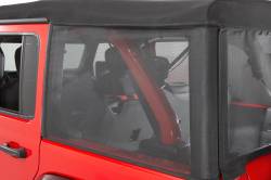 MasterTop - MasterTop 16032601 Black Mesh Trail Screens for 18-24 Jeep Wrangler JL 4DR - Image 2