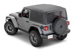 MasterTop - MasterTop 16032501 Black Mesh Trail Screens for 18-24 Jeep Wrangler JL 2DR - Image 2