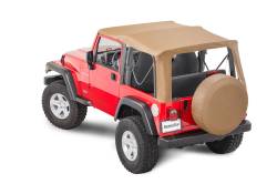MasterTop - MasterTop 15501217 SkyMaster Frameless Fastback Soft Top for 04-06 Wrangler LJ - Image 4