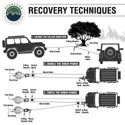 Overland Vehicle Systems - Overland Vehicle Systems 19129903 Soft Shackle Recovery 41000lb w/Loop & Sleeve - Image 6