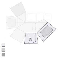 Overland Vehicle Systems - Overland Vehicle Systems 18129910 270 Awning Wall 1 PS Wall w/Door & Window - Image 2