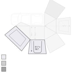 Overland Vehicle Systems - Overland Vehicle Systems 18099910 270 Awning Wall 1 Driver Side - Image 4