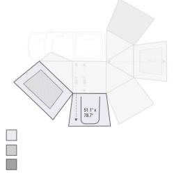 Overland Vehicle Systems - Overland Vehicle Systems 18099910 270 Awning Wall 1 Driver Side - Image 3
