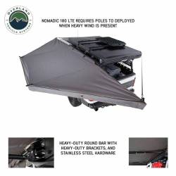 Overland Vehicle Systems - Overland Vehicle Systems 19609917 180 LTE Awning Grey Body/Black Travel Cover - Image 2