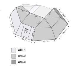 Overland Vehicle Systems - Overland Vehicle Systems 18119909 OVS Nomadic 270 Awning Wall 3 - Image 1