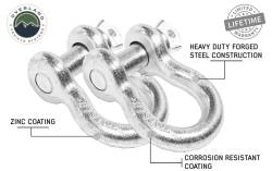 Overland Vehicle Systems - Overland Vehicle Systems 19010205 Recovery D-Ring Bow Shackle vs Soft Shackle - Image 1