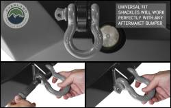 Overland Vehicle Systems - Overland Vehicle Systems 19019903 Recovery Shackle 3/4" 4.75 Ton Gray Universal - Image 3