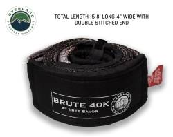 Overland Vehicle Systems - Overland Vehicle Systems 19079916 Tree Saver Tow Strap 40000lb Gry w/Storage Bag - Image 3