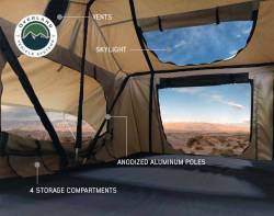 Overland Vehicle Systems - Overland Vehicle 18119733 LD TMBK-3 Tan/Green Roof Top Tent w/Annex & Ladder - Image 6