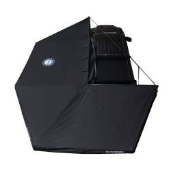 Overland Vehicle Systems - Overland Vehicle Systems 19690001 270 Awning w/Lights & Black Out Driver Black - Image 1