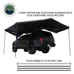 Overland Vehicle Systems - Overland Vehicle Systems 19690001 270 Awning w/Lights & Black Out Driver Black - Image 4