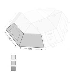 Overland Vehicle Systems - Overland Vehicle Systems 18139910 Nomadic Awning 270 Awning Side Wall - Image 3