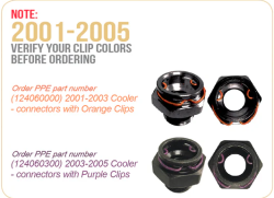 Pacific Performance Engineering - PPE 124060300 Performance Transmission Cooler Purple Clip 03-05 GM 6.6L DURAMAX - Image 2