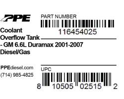 Pacific Performance Engineering - PPE 116454025 Coolant Overflow Tank for 01-07 GM 6.6L Duramax - Image 2