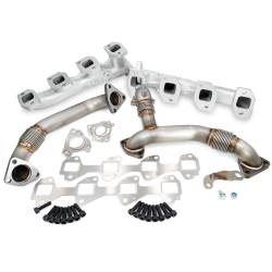 Pacific Performance Engineering - PPE 116112035 Manifolds & Up-Pipes GM 11-16 Y Pipe LML Silver - Image 1
