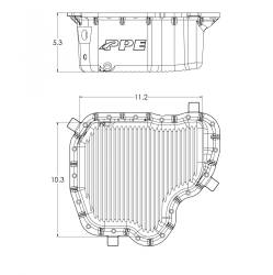 Pacific Performance Engineering - PPE 114052020 High-Cap Cast Aluminum Engine Oil Pan for 01-10 GM 6.6L Duramax - Image 6
