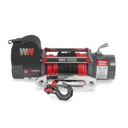 Warrior Winches - Warrior Winches 100VA12-CAD Samurai 10000lb 12v Electric Winch w/Synthetic Rope - Image 2