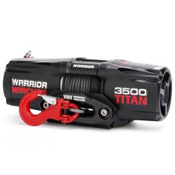 Warrior Winches - Warrior Winches 35TTAA12-CAD Titan 3500lb 12v Electric Winch w/Synthetic Rope - Image 2
