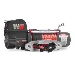 Warrior Winches - Warrior Winches 125VA12-CAD Elec Winch w/Synthetic Rope for Samurai 12500lb 12v - Image 1