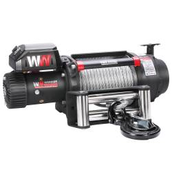 Warrior Winches - Warrior Winches T120S12-CAD T1000 20K Severe Duty 12v Electric Steel Rope Winch - Image 1