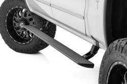 Rough Country Suspension Systems - Rough Country ESR51518 Power Running Boards Black 14-19 Silverado/Sierra Crew - Image 1