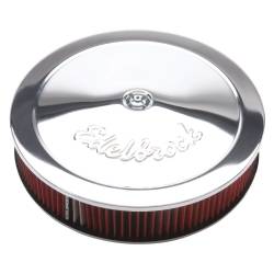 Edelbrock - Edelbrock 1224 ProFlo Chrome 14" Round Air Cleaner 3" Cotton Element Deep Flange - Image 1
