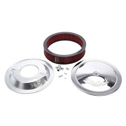 Edelbrock - Edelbrock 1224 ProFlo Chrome 14" Round Air Cleaner 3" Cotton Element Deep Flange - Image 2