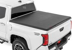 Rough Country Suspension Systems - Rough Country 41716505A Soft Tri-Fold Tonneau Cover for 24-26 Toyota Tacoma 5' - Image 1