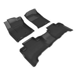 3D MAXpider - 3D MAXpider L1LX07901509 KAGU 1st/2nd Row Black Floor Mat for 03-09 Lexus GX470 - Image 1