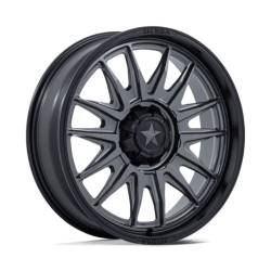 MSA Offroad Wheels - MSA Wheels M55 COMMANDER UTV 18x7 4x137/156 10mm Gunmetal/Black MA055AB18704A10 - Image 1