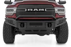 Rough Country Suspension Systems - Rough Country 51212 HD Tubular Front Bumper Black for 19-26 RAM 2500HD/3500 - Image 2