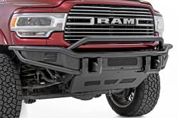Rough Country Suspension Systems - Rough Country 51212 HD Tubular Front Bumper Black for 19-26 RAM 2500HD/3500 - Image 1