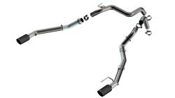 Borla - Borla 60743CFBA 2.75" Tail Pipe Kit for 24-26 Ranger Raptor 128.7" Wheelbase - Image 1