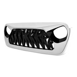 AMERICAN MODIFIED - AMERICAN MODIFIED AMJPCA00105 Shark Grille White w/Black Insert for 18+ JL/JT - Image 2